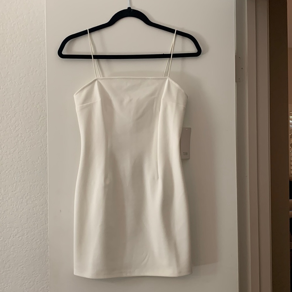 White mini dress